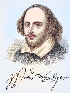 William Shakespeare 1564 to 1616, English poet, dramatist, playwright and actor. Portrait and