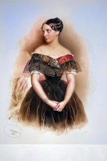 Nina Schwartz von Mohrenstern, née Bach (1828, 1913), opera singer, Historical, digitally restored