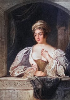 Noble Lady, Daughter of the Baron, engraved by T. Posselwhite after J. Hollins, Historic, digitally