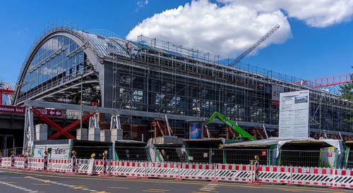 S-Bahn, Construction work at Berlin Ostbahnhof, Friedrichshain, Berlin, Germany, Europe