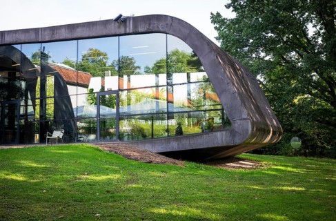 Extension by the Iraqi-British star architect Zaha Hadid, contemporary architecture, Ordrupgaard