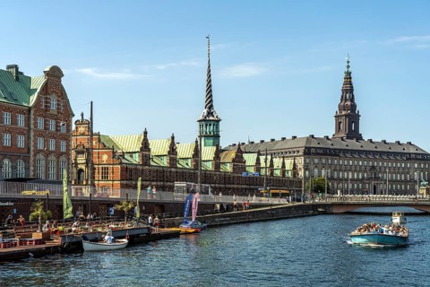 The former Børsen stock exchange on the Holmens Canal in Copenhagen, Denmark, Europe