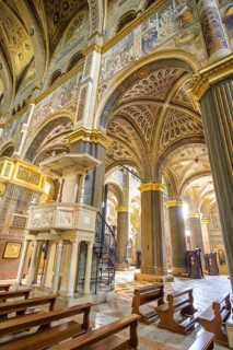 Interior view of Santa Maria Assunta Cathedral, Cremona, Province of Cremona, Italy, Europe