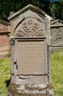 Jewish cemetery Haigerloch, created 1803, gravestone, inscription, Jewish community, Judaism,
