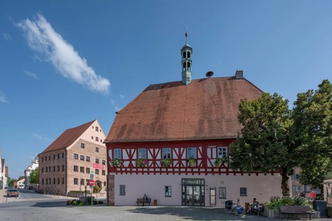 Town hall, late medieval, 1417, altered in 1885, Marktstraße 1, Hiltpoltstein, Middle Franconia,