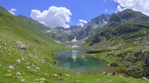 Lago del Vei del Bouc, Entracque, Province of Cuneo, Italy, Europe