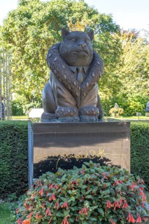 Grave of honour of the Austrian caricaturist, graphic artist and cartoonist Manfred Deix at the