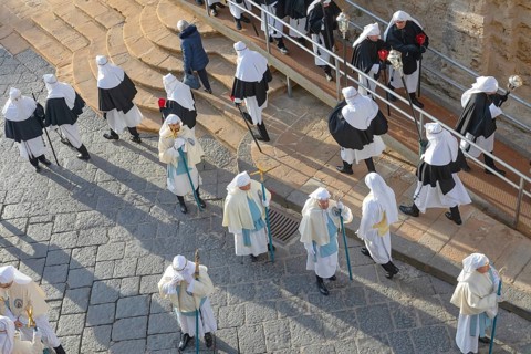 Good Friday procession, Enna, Siclly, Italy, Europe