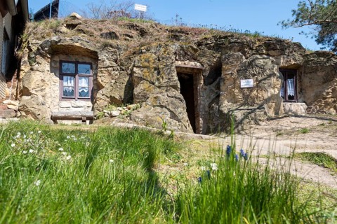 Cave dwelling, Langenstein, Saxony-Anhalt, Germany, Europe