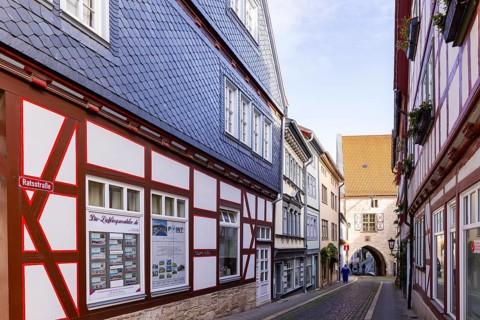 Mühlhausen townscape, Mühlhausen, Thuringia, Germany, Europe