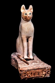 Coffin for a cat mummy, from the exhibition: Ramses the Great and the Gold of the Pharaohs,
