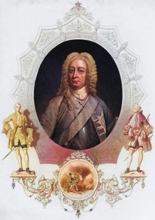 George II 1683-1760 King of England (1727-1760) . 19th century print after an original painting by