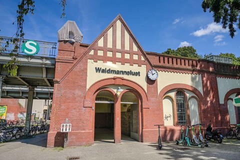 Waidmannslust S-Bahn station, Waidmannsluster Damm, Reinickendorf, Berlin, Germany, Europe