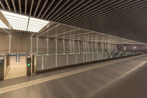 Arlozorov Train Station in Tel Aviv near financial center and business district
