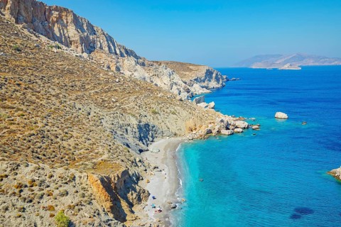 Katergo beach, Folegandros Island, Cyclades Islands, Greece, Europe