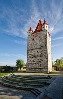 Castle tower, castle, Haag Castle, Haag in Upper Bavaria, Bavaria, Germany, Europe