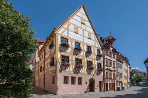 Historic half-timbered house, headquarters of the Altstadtfreunde Nürnberg, Weißgerbergasse 10,