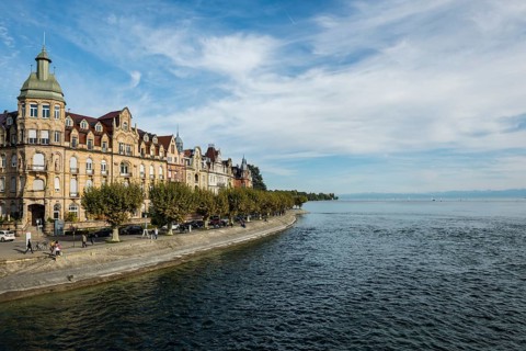 Prestigious residential building on Seestraße, Constance, Lake Constance, Baden-Württemberg,