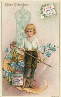 Picture series Small Kitchen Guard, Liebig picture, digitally restored reproduction of a