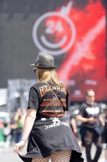 Adenau, Germany, 7 June 2024: Fans during the first day of Rock am Ring. The festival takes place