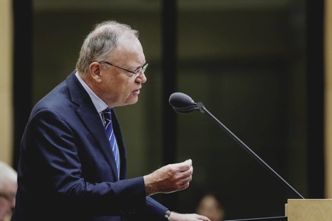 Stephan Weil, SPD, Minister President of Lower Saxony, recorded during a meeting of the Bundesrat