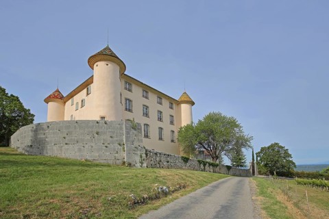Renaissance castle, Aiguines, Provençal Alps, Western Alps, Alps, Var, Provence, France, Europe
