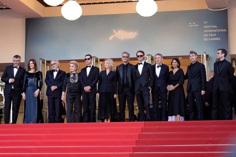 Cannes, France, 21 May 2024: Christophe Honoré, Chiara Mastroianni, Fabrice Luchini, Catherine