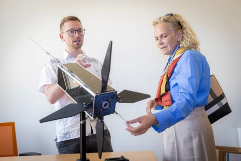 As part of her theme day Artificial Intelligence Made in Saxony - Experience Innovation Up Close on