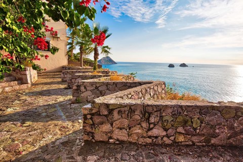 Panoramic view of the Mazatlan scenic sea shire line