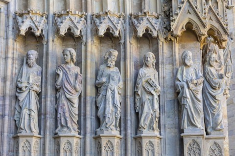 St Mary's Cathedral Eastern Triangle Portal, Erfurt, Thuringia, Germany, Europe