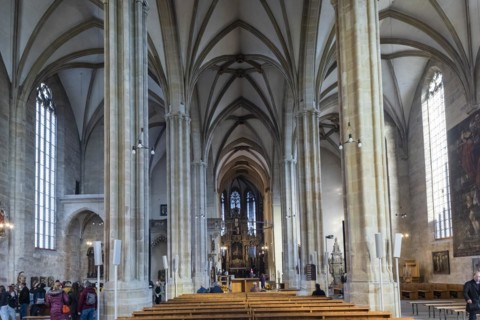 St Mary's Cathedral interior view, Erfurt, Thuringia, Germany, Europe
