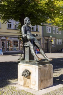 Bronze monument by Prof. Bernd Göbel (Halle Saale) to mark the 300th anniversary of Johann