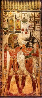 Reproduction of the tomb of Ramses II's father, Seti I, from the exhibition: Ramses the Great and