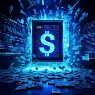 AI generated cyber attack on a bank depicted through a metaphor of shattered locks