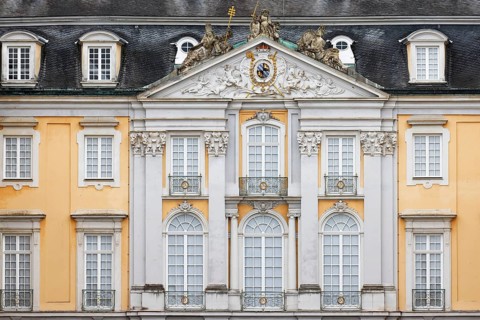 Augustusburg Castle also known as Brühl Castle, east façade, Brühl, North Rhine-Westphalia,