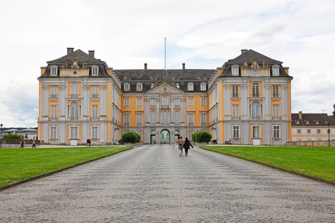 Augustusburg Castle also known as Brühl Castle, east façade, Brühl, North Rhine-Westphalia,