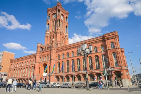 Rotes Rathaus, Rathausstraße, Mitte, Berlin, Germany, Europe