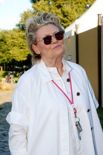 Gitte Hænning-Johansson arriving for the anniversary premiere of CABARET, The Berlin Musical at the