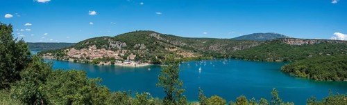The village of Bauduen on Lac de Sainte-Croix, Gorges du Verdon, Verdon Gorge, Var,
