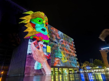 Vanessa Cardui Karl-Marx-Monument, Hands off!, The 2nd edition of Light our Vision under the motto
