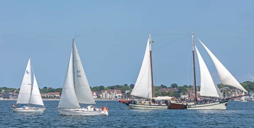 Sailing ship Elegant, sailing boats, Laboe, Kieler Woche, Kiel Fjord, Kiel, Schleswig-Holstein,