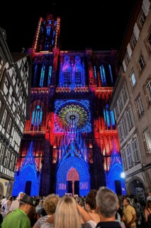 Illumination of the Cathédrale Notre Dame de Strasbourg, Strasbourg Cathedral, Unesco World