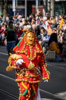 Participants dressed up as jesters from the guest canton of Schwyz, jesters' symposium of the