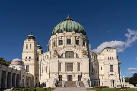 Karl Borromäus Church at the Vienna Central Cemetery, Vienna, Austria, Europe