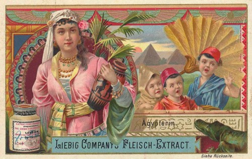 Picture series Women of the World, Woman from Egypt, Egyptian woman, Liebig picture, digitally