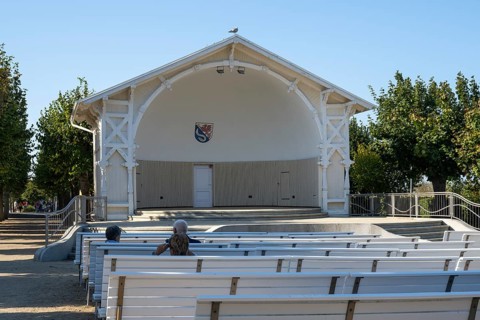Concert shell, Ahlbeck, Usedom Island, Baltic Sea, Mecklenburg-Western Pomerania, Germany, Europe