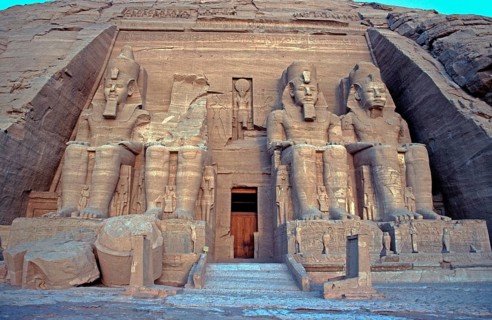 Great Temple of Ramses II, Abu Simbel, Nile Valley, Egypt, September 1989, vintage, retro, old,