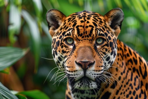 Portrait of wild Jaguar cat. KI generiert, generiert, AI generated