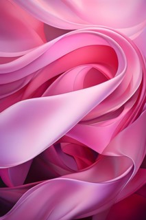 Background of softly flowing ribbons with color weaves intricately throughout the backdrop, AI