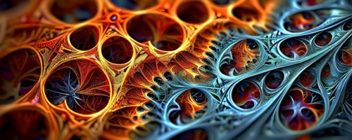 Abstract illustration of fractal patterns found in nature representing the application of